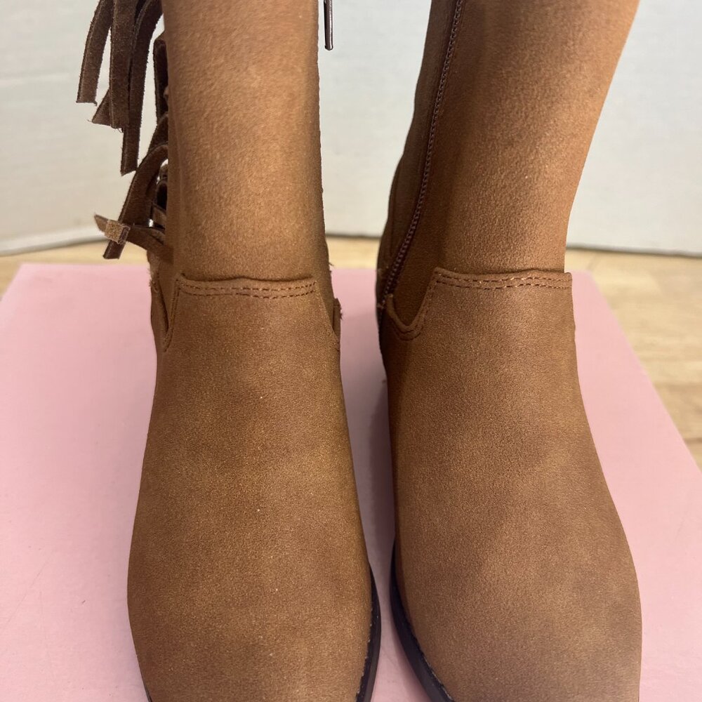BCBG Girls Brown Fringe Boots
